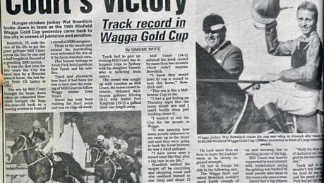 Affinity for Wagga
track earns Cup