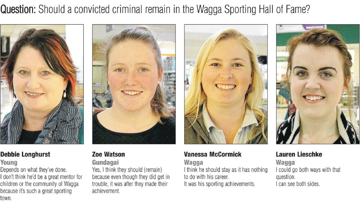Convicted criminal remains a Wagga sports star