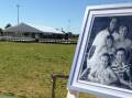 A family portrait at the Lockhart Recreation Ground, where a public memorial will be held for the Hunt family on Tuesday. Picture: Andrew Pearson