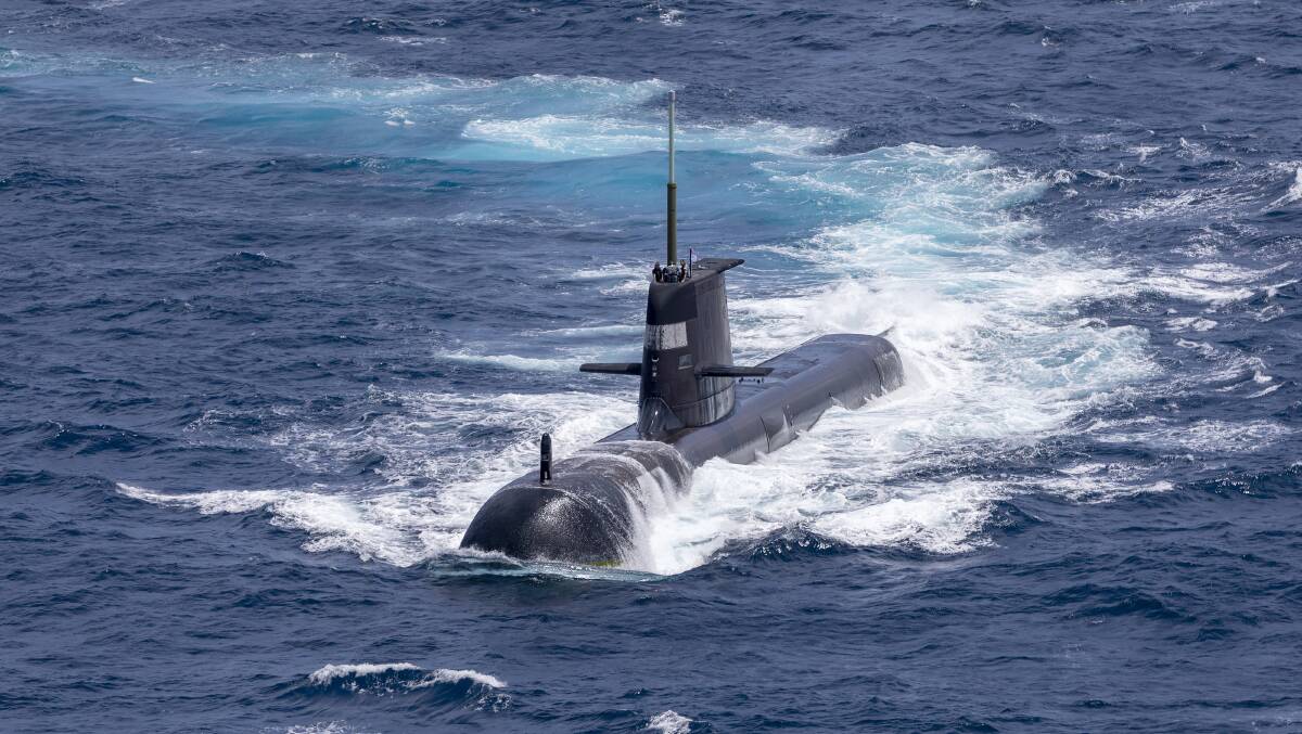 Royal Australian Navy Collins-class submarine HMAS Rankin. Picture: Australian Defence Force