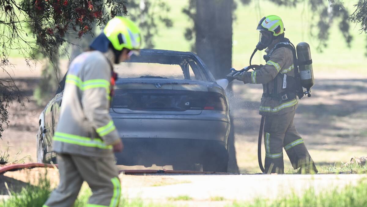 CAR FIRE: Wodonga detectives have investigated everything from car fires to public place shootings in recent years. 