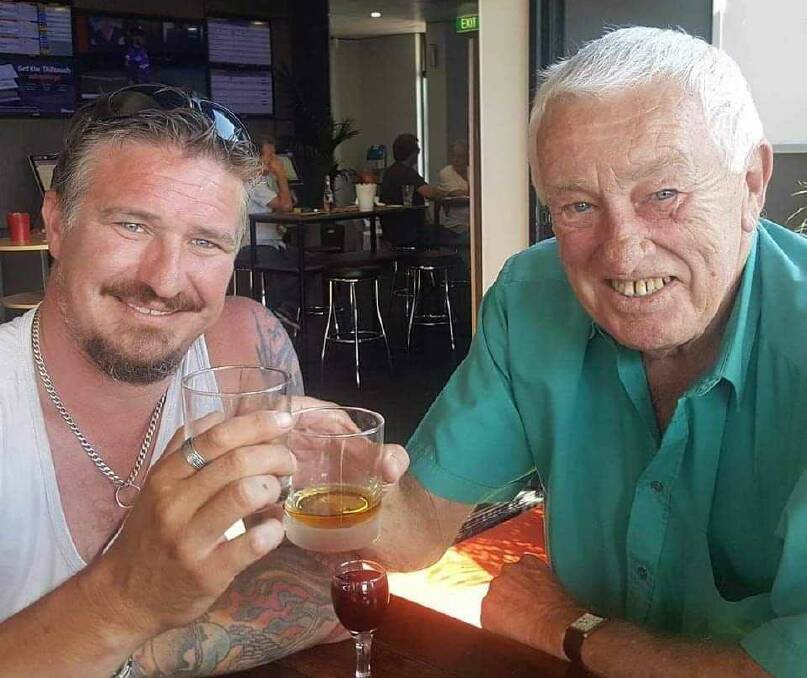 Graeme Meredith and his late father Bob, who recently passed away. Picture supplied