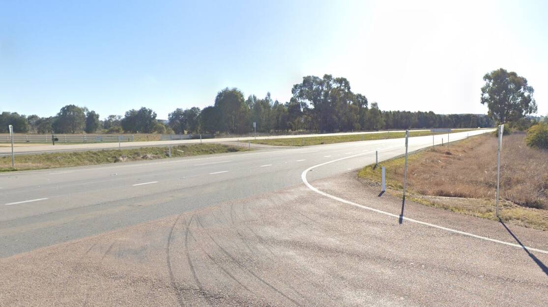 The crash occurred on the Hume Highway at Little Billabong, near Four Mile Lane. Picture by Google