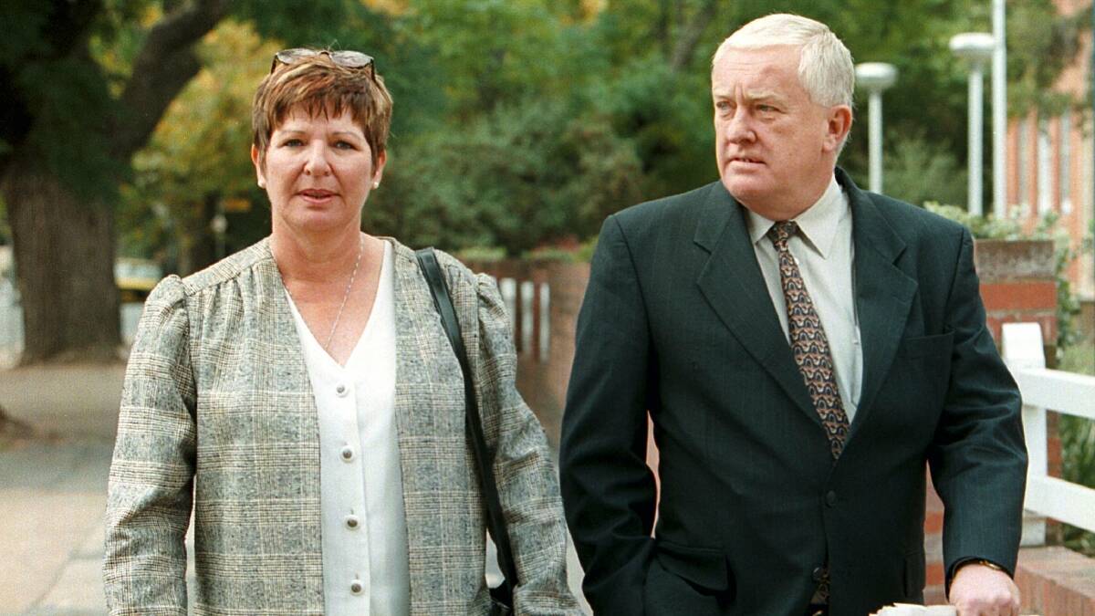 CONCERN: June and Bob Meredith, pictured in 1999, are concerned about Graham Mailes. 