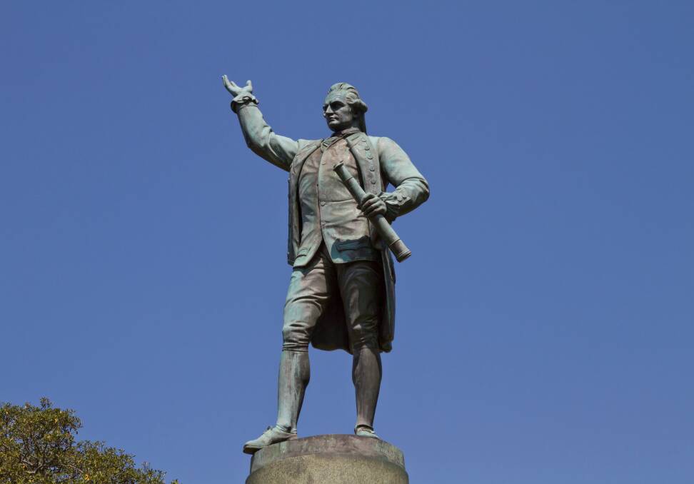 TRUTH: The statue of Captain Cook in Sydney's Hyde Park. Ray Goodlass says the toppling of statues overseas has quite rightly again raised the issue of who we celebrate here in Australia.