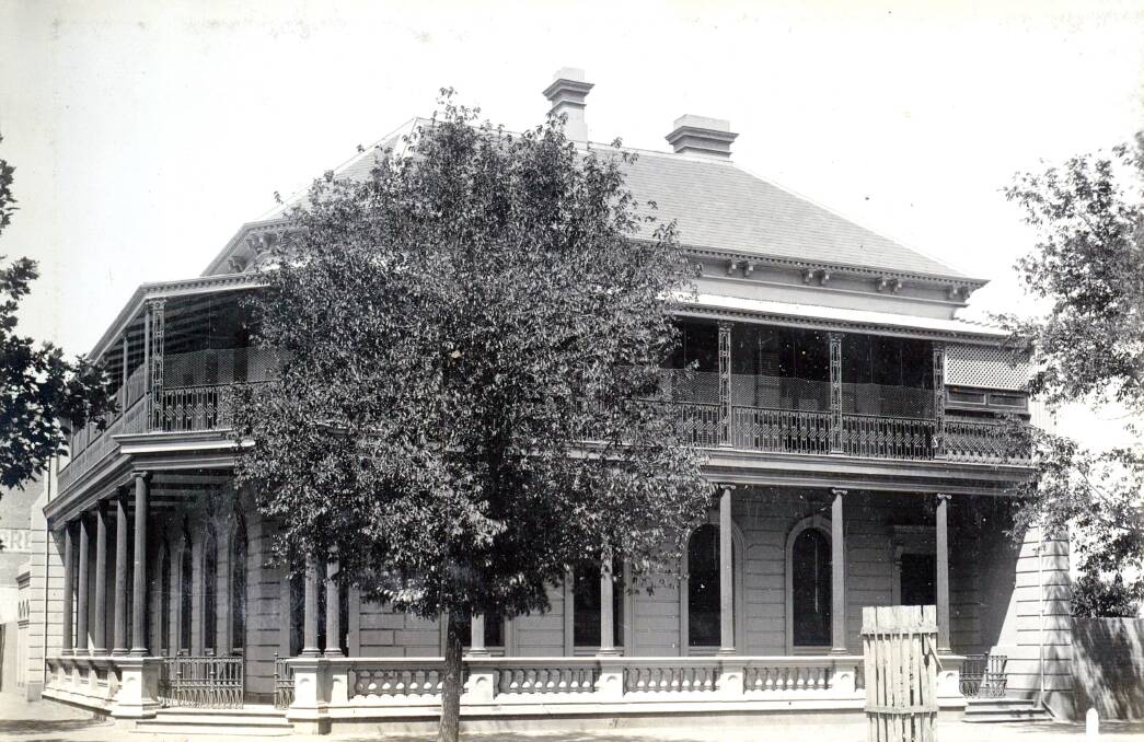 GRAND: Bank of New South Wales, now occupied by Farrell Lusher Solicitors on the corner of Johnston and Fitzmaurice Streets, about 1910. Photo: Anthony Brunskill Album, Museum of the Riverina
