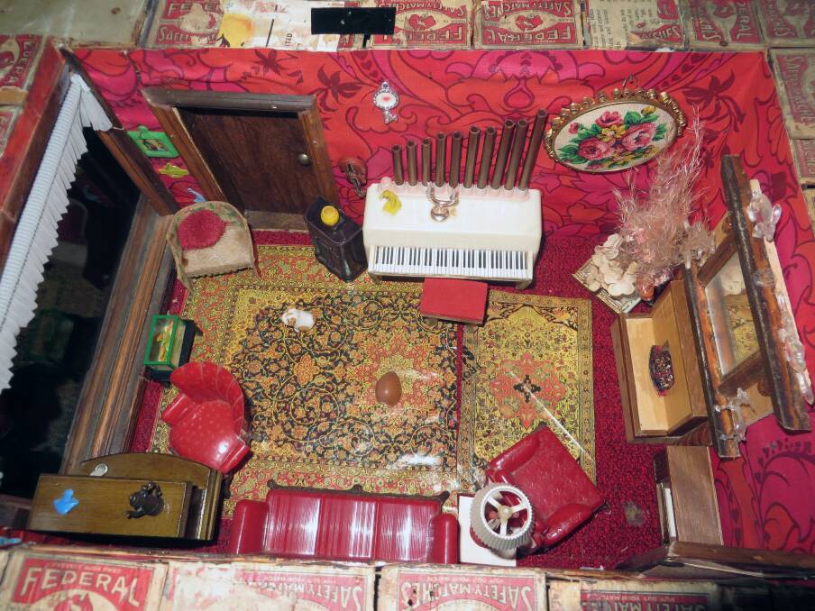 TERRIFIC AND TINY: The intricate details in one of the rooms of Norma Baker's doll's house.