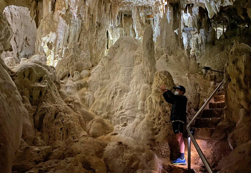 SPECTACULAR: The South Glory Cave at Yarrangobilly has plenty to attract the budding photographer in your family.