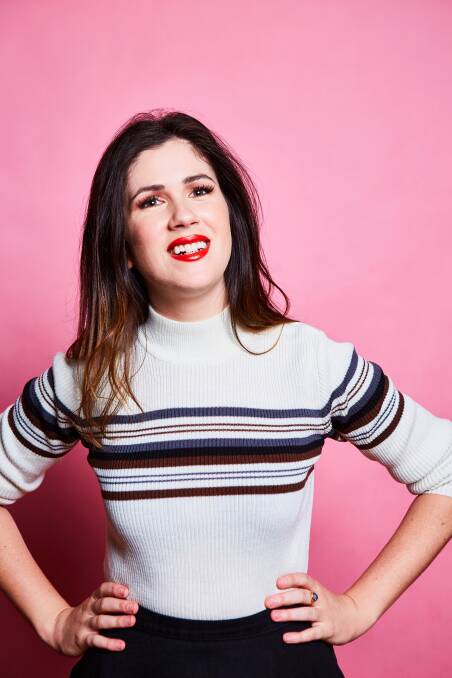 DECEPTIVE: Girl next door Becky Lucas is bringing the laughs to Wagga next month with a show full of fun and mischief.