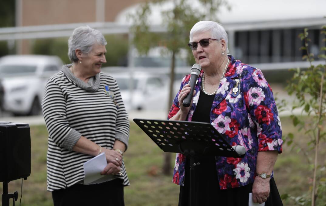 STRONG VOICE: CWA of NSW state vice president Ann Adams speaks at the Riverina Group's recent NSW centenary celebrations. Picture: Madeline Begley