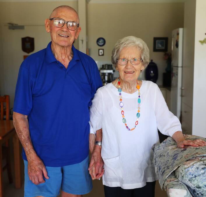 FOR LIFE: Albert, 83, and Margaret Jolly, 84, have just celebrated 60 years of marriage, sharing stories of love, friendship and family. Picture: Emma Hillier