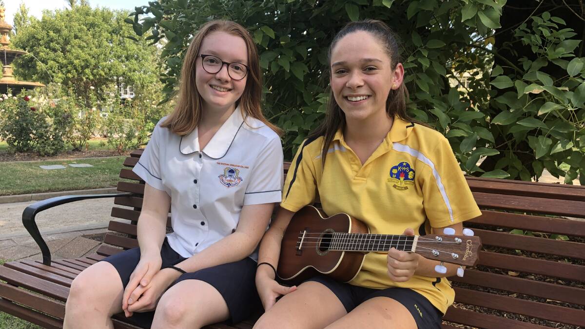 YOUNG STARS: Belee Kadmon-Jones and Ivy Simpson will be performing at the festival on Saturday. Picture: Jessica McLaughlin
