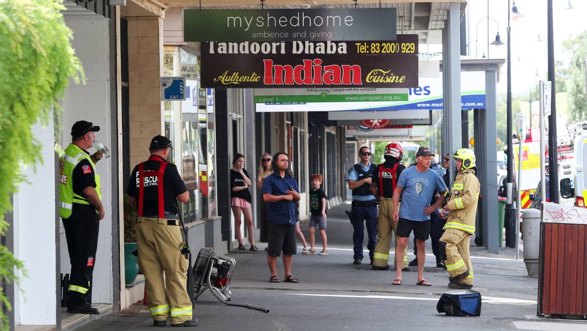 QUICK ACTION: Firefighters extinguished the blaze in Tandoori Dhaba's kitchen quickly to avoid it spreading to residential rooms above. Picture: Emma Hillier