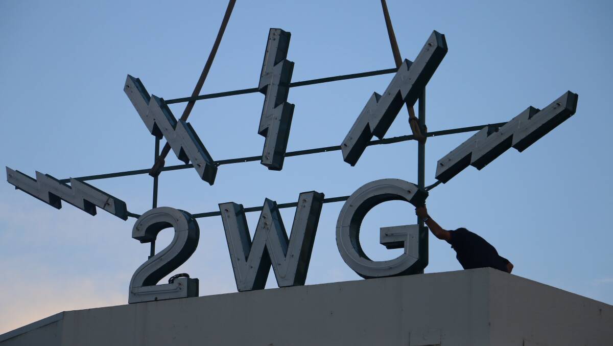 2WG sign revived. Picture: Jessica McLaughlin