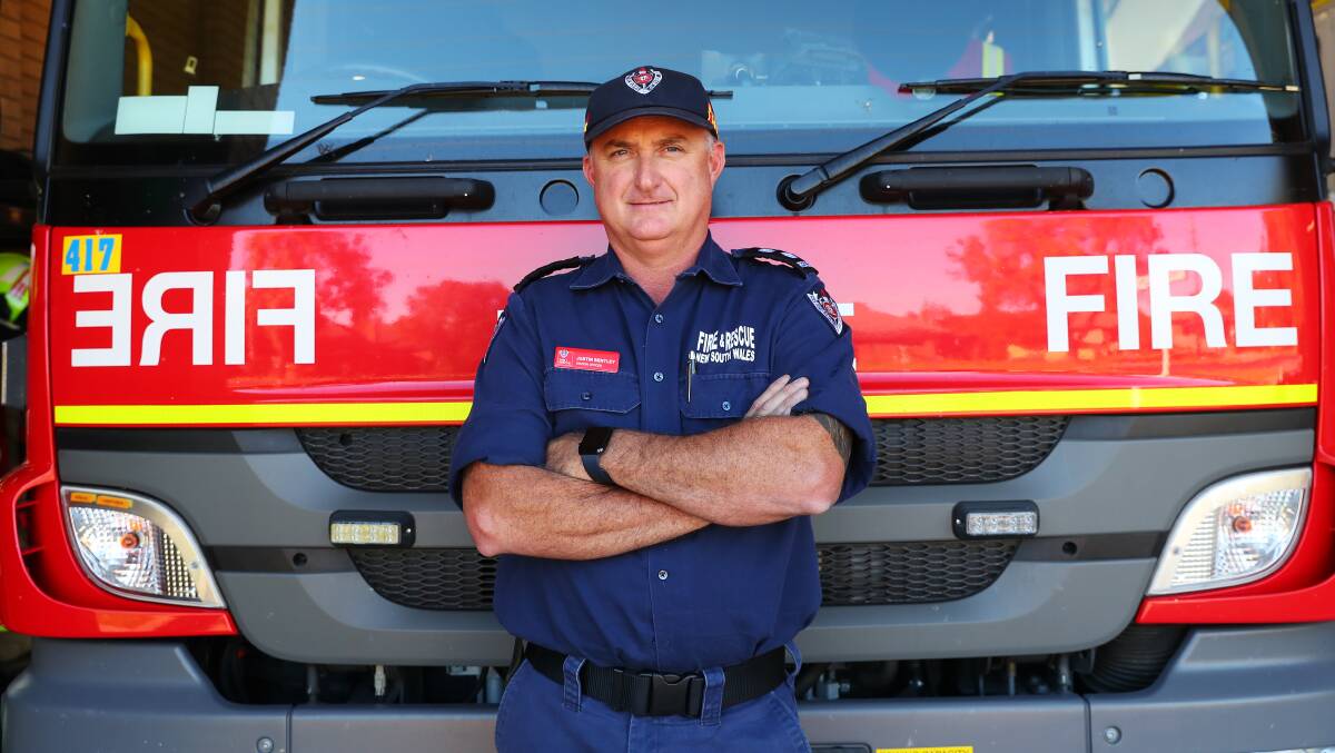 Turvey Park Fire and Rescue station officer Justin Bentley. Picture: Emma Hillier