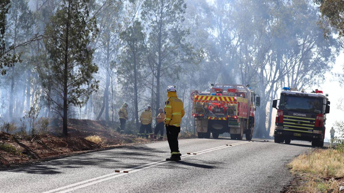 Firefighters undertake a previous controlled burn at Willans Hill. Picture: FILE