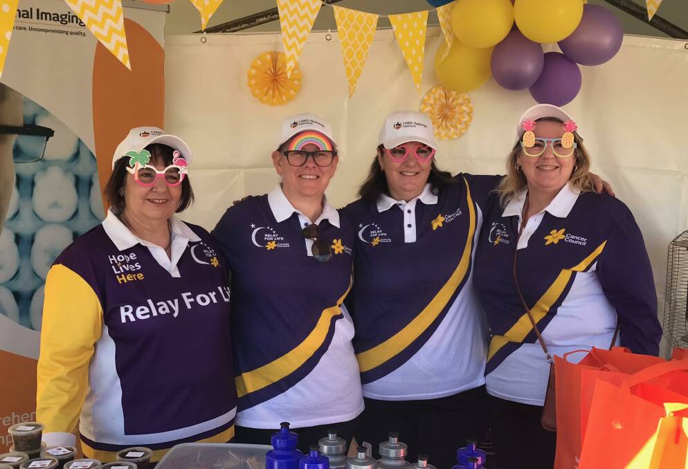 TEAM WORK: Helen Black, Liz Menz, Nicole Verus and Lorna Earsman were all hands on deck for the Regional Imaging team at last year's Relay For Life event. Picture: Suppled