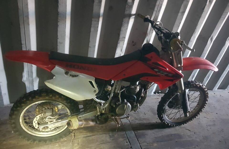 Police are hoping to return a Honda CR motorbike to its rightful owner. Picture: Riverina Police District