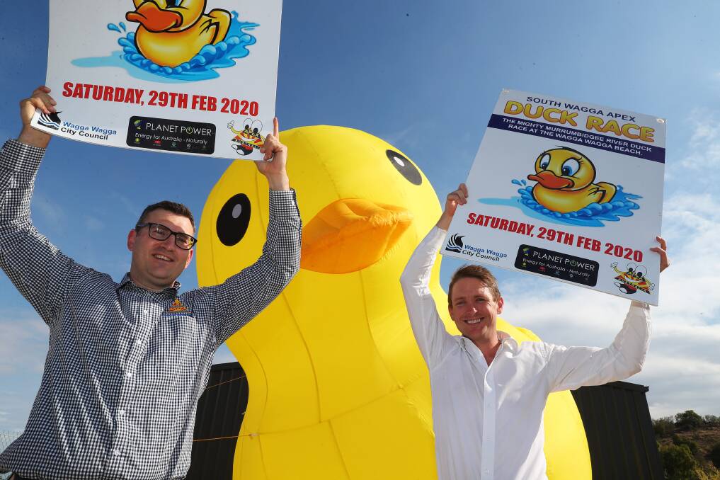 QUACKING EVENT: David Rosetta and Josh Paul are keen to keep the tradition of the Gumi race going, even if it means switching up the bill a little. Picture: Emma Hillier