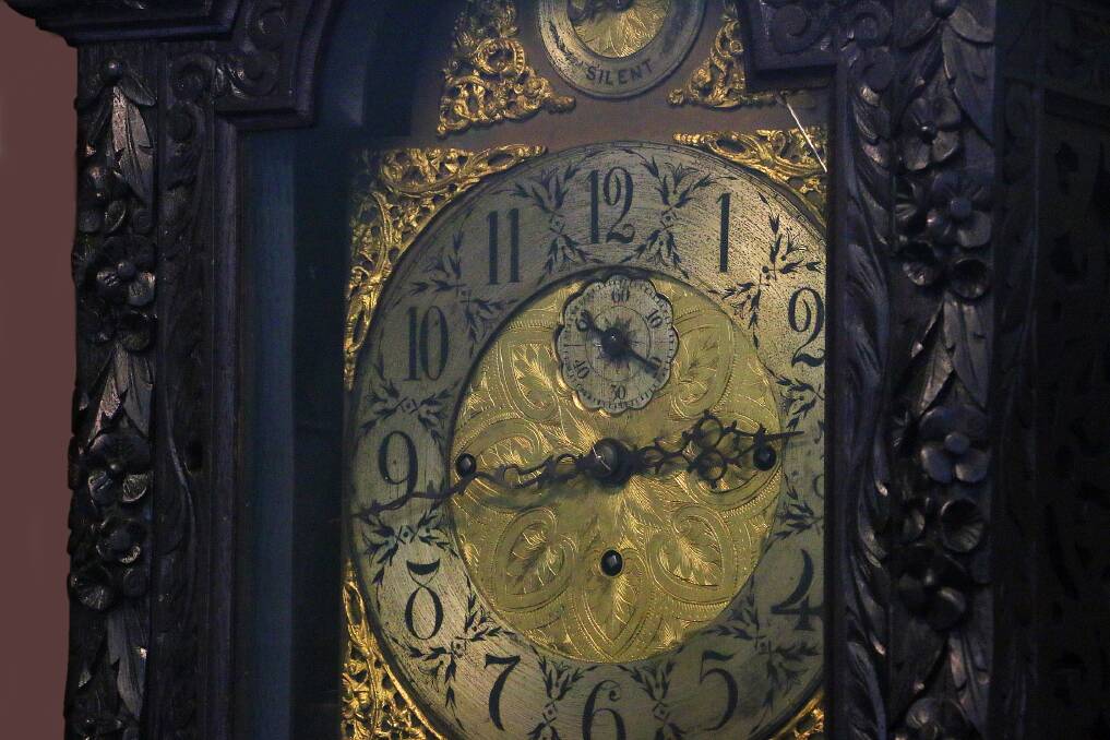 An antique Grandfather clock at John Wigg Antiques. Picture: Jessica McLaughlin