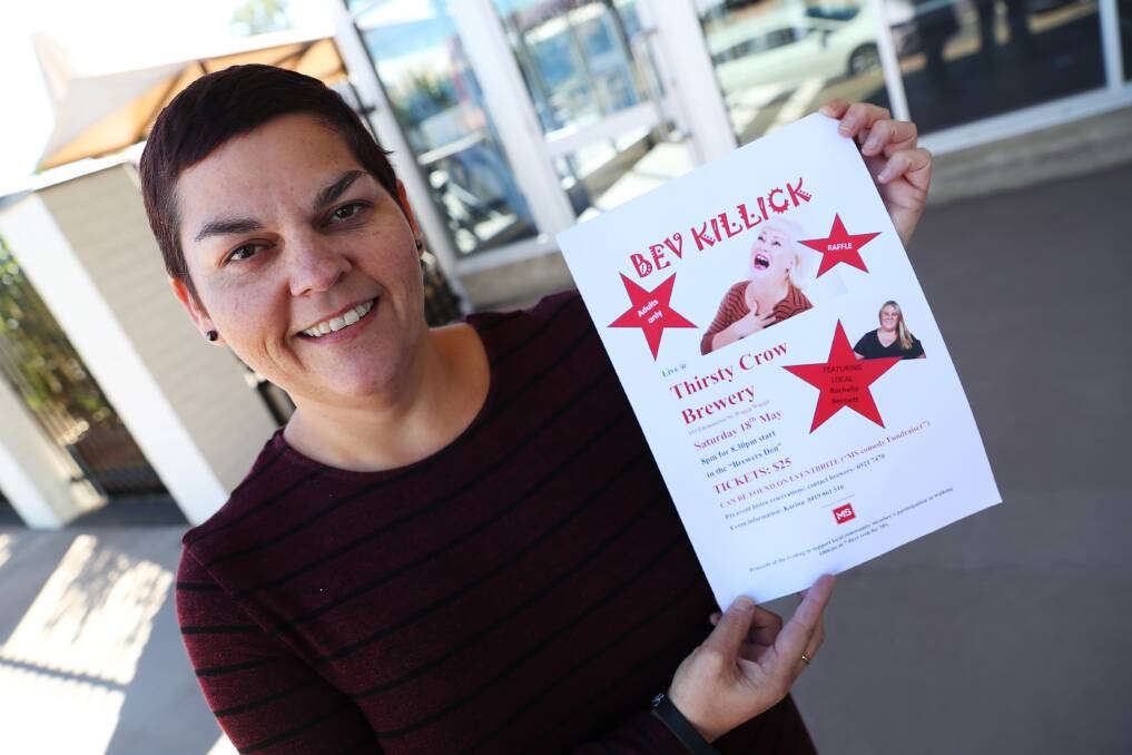 Karina Crutch is ready to make Wagga laugh with her MS fundraiser event. Picture: Emma Hillier