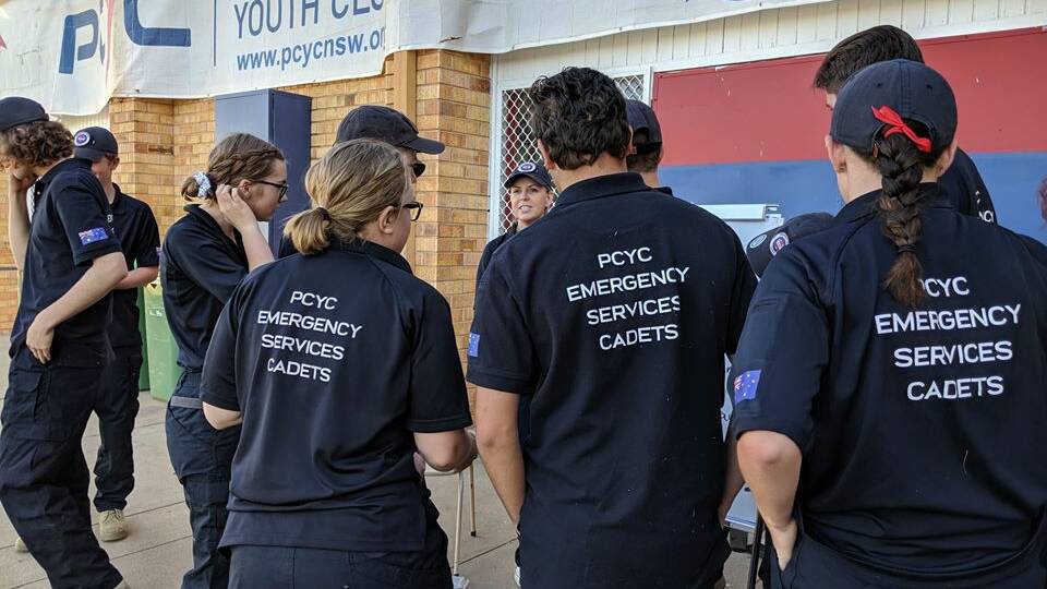 Emergency Service Cadets discuss their experience with the program at last year's reflection session. Picture: PCYC Emergency Service Cadets