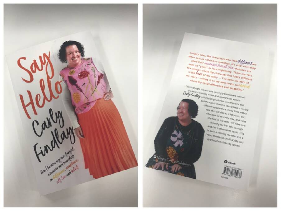 The award-winning writer has released her published book titled 'Say Hello'.