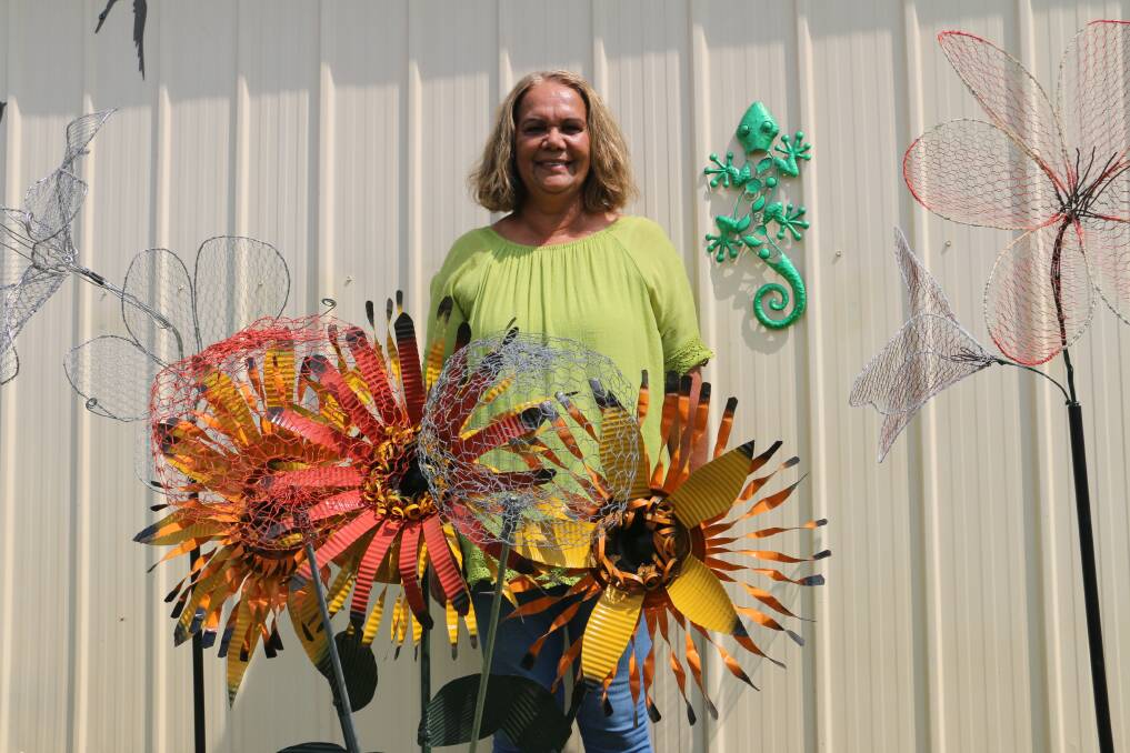 Karen Sussyer creates beautiful art out of what most people would throw away. Picture: Jessica McLaughlin