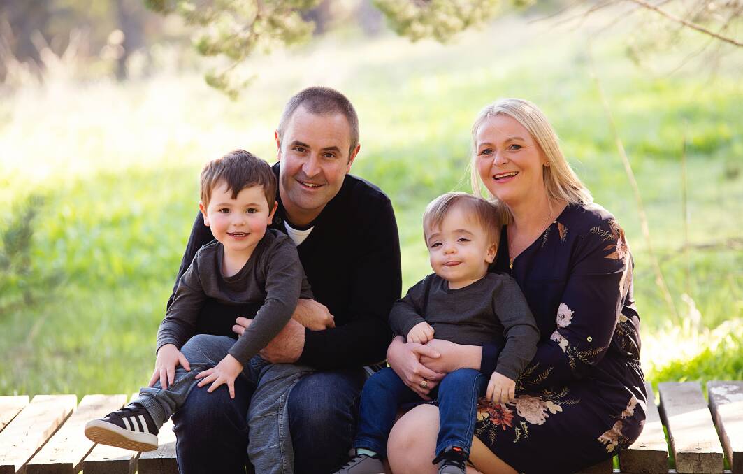TIGHT KNIT: Darcy, 3, Sean, Henly, 1 and Alicia Henley are each other's biggest support. Picture: April Nagle