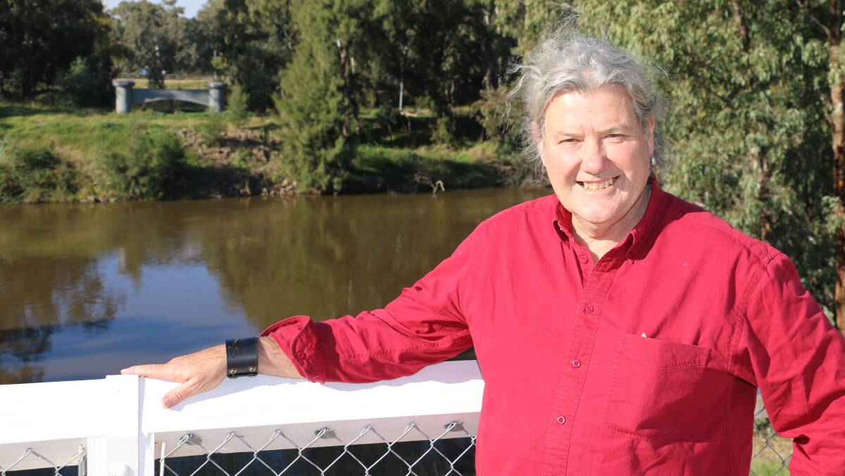 INSPIRATION: The Murrumbidgee River pictured behind Greg Pritchard will be the theme of the festival. Picture: Jessica McLaughlin