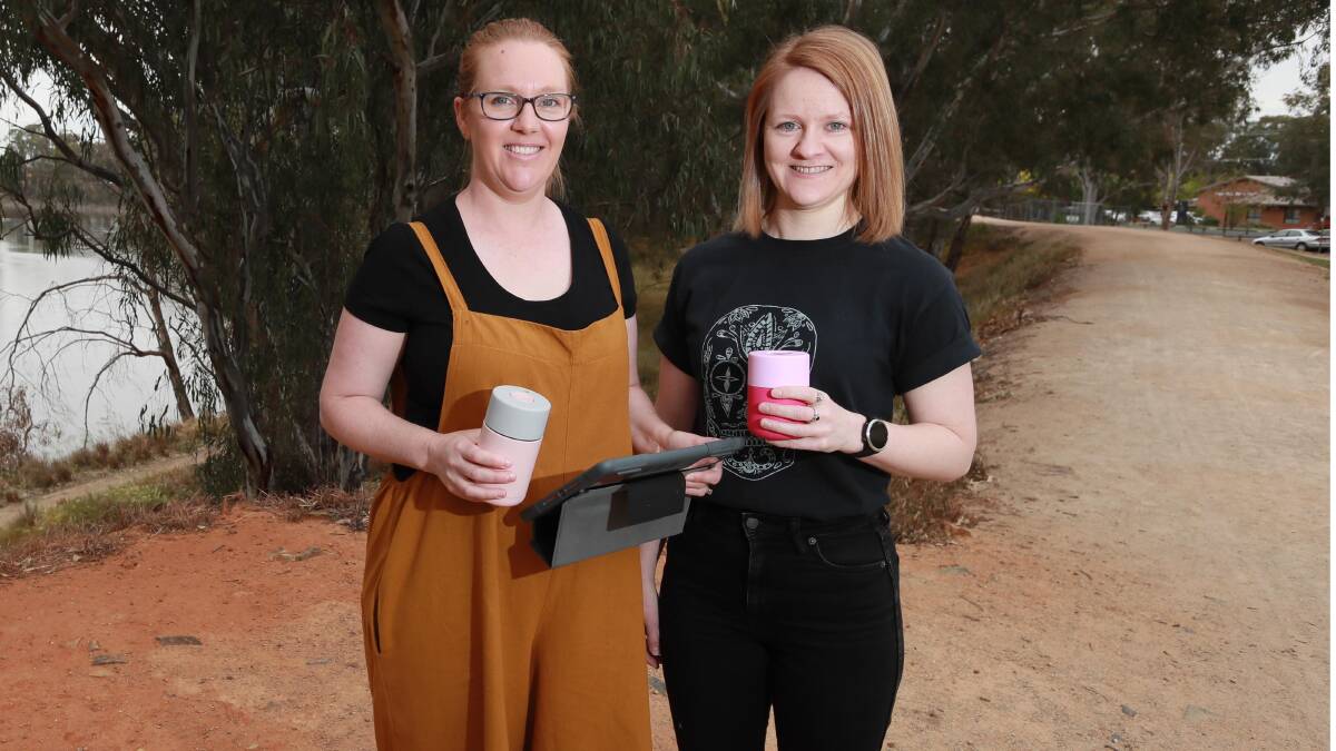 PERFECT SPOT: Haley Tait and Leisa Pearce have been working on the Rewild Community Market for close to a year. Picture: Les Smith
