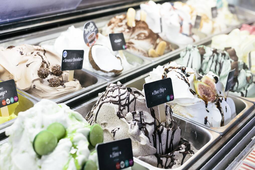 A snippet of flavours on offer at Gelatissimo. Picture: Supplied by Gelatissimo