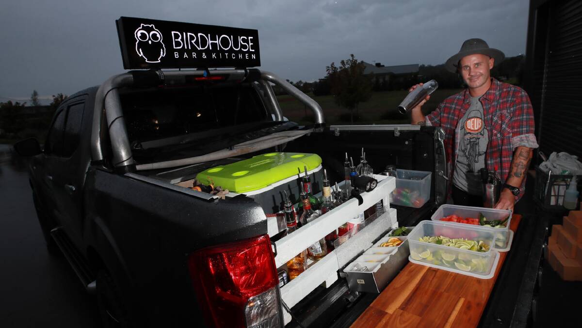 INNOVATION: Scott Pearce is taking his restaurant services on the road to bring people fresh food and drinks right in their own front yard. Picture: Les Smith