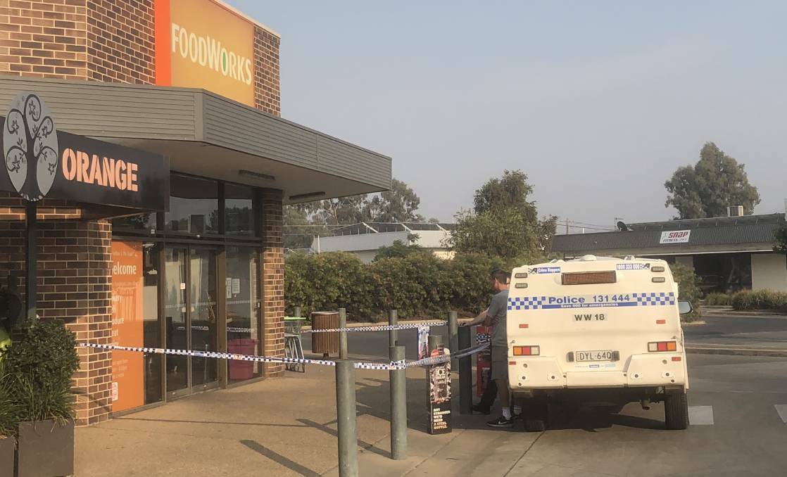 CRIME SCENE: Police tape cordons off the Lake Albert FoodWorks after a robbery last year. Picture: Rex Martinich