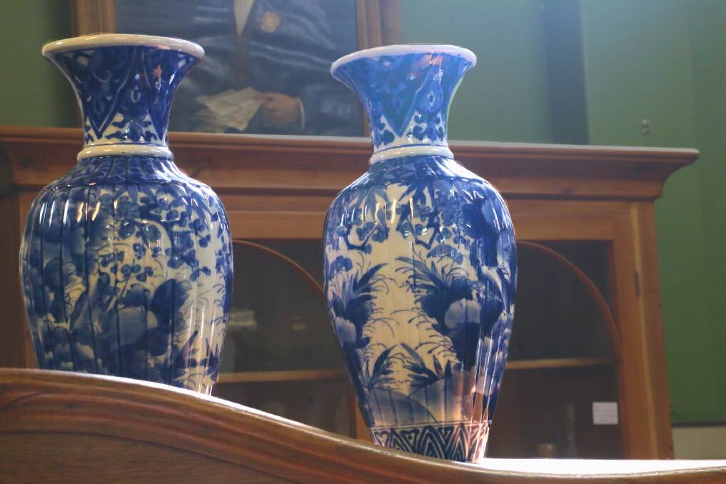 Vases available at John Wigg Antiques. Picture: Jessica McLaughlin