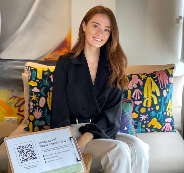 NEW IDEA: Bella Chambers helped create the NOOK App to ensure regional businesses don't fall victim to tough new restrictions. Picture: Contributed