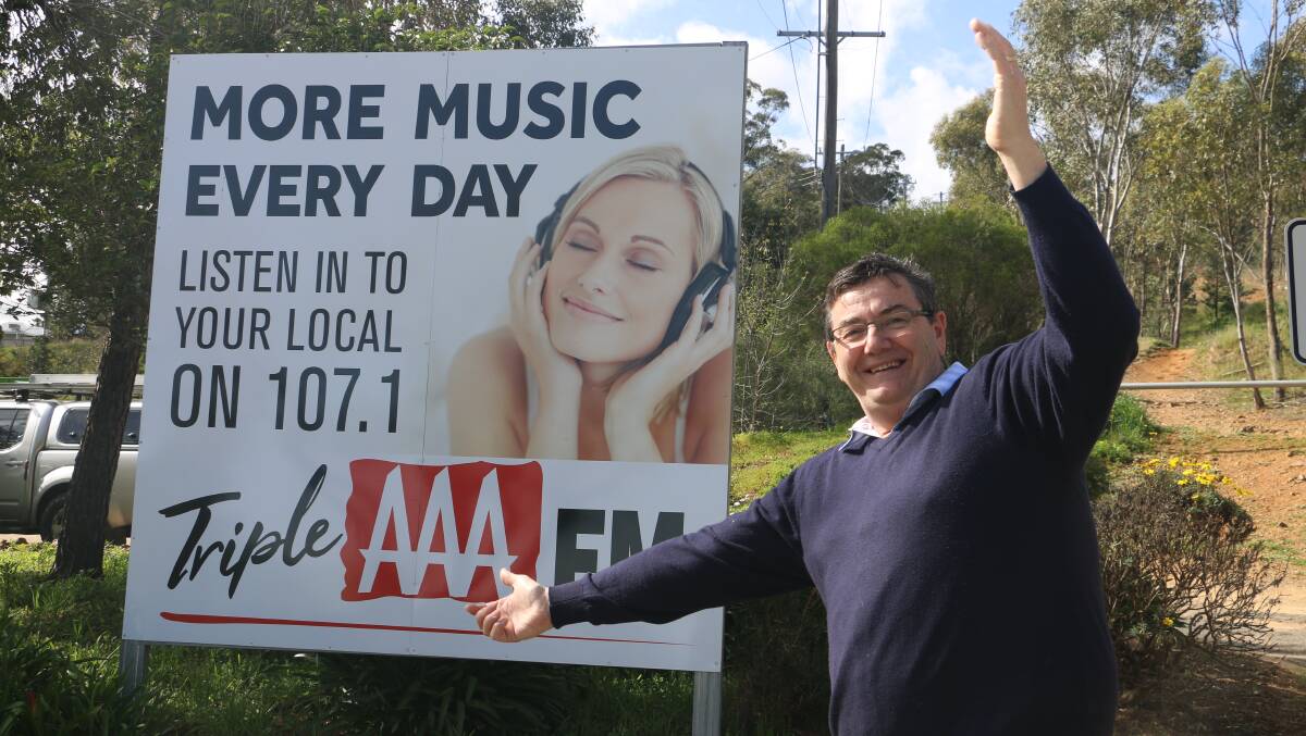 CELEBRATION: Scott Chambers says he hopes to spend another 20 more years with Triple AAA FM. Picture: Jessica McLaughlin