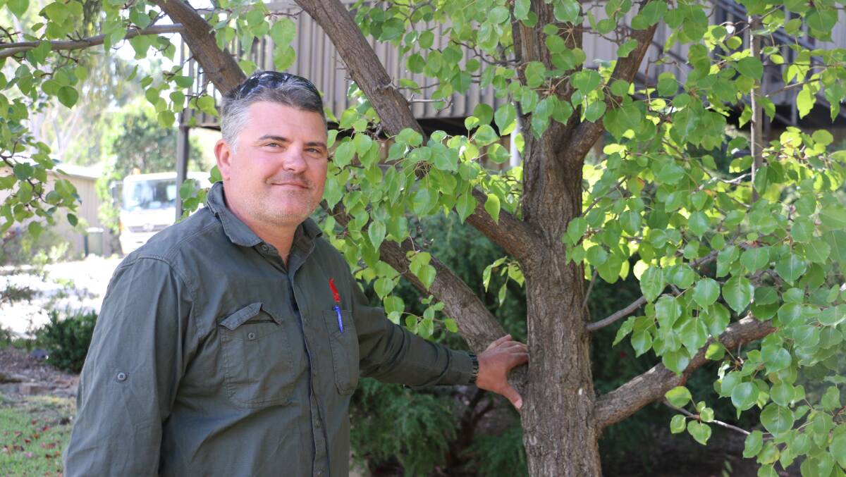 GREENERY: Wagga City Council's Andrew Oliver encourages Gobbagombalin residents to get in touch regarding new trees set to be planted in the suburb. Picture: Jessica McLaughlin