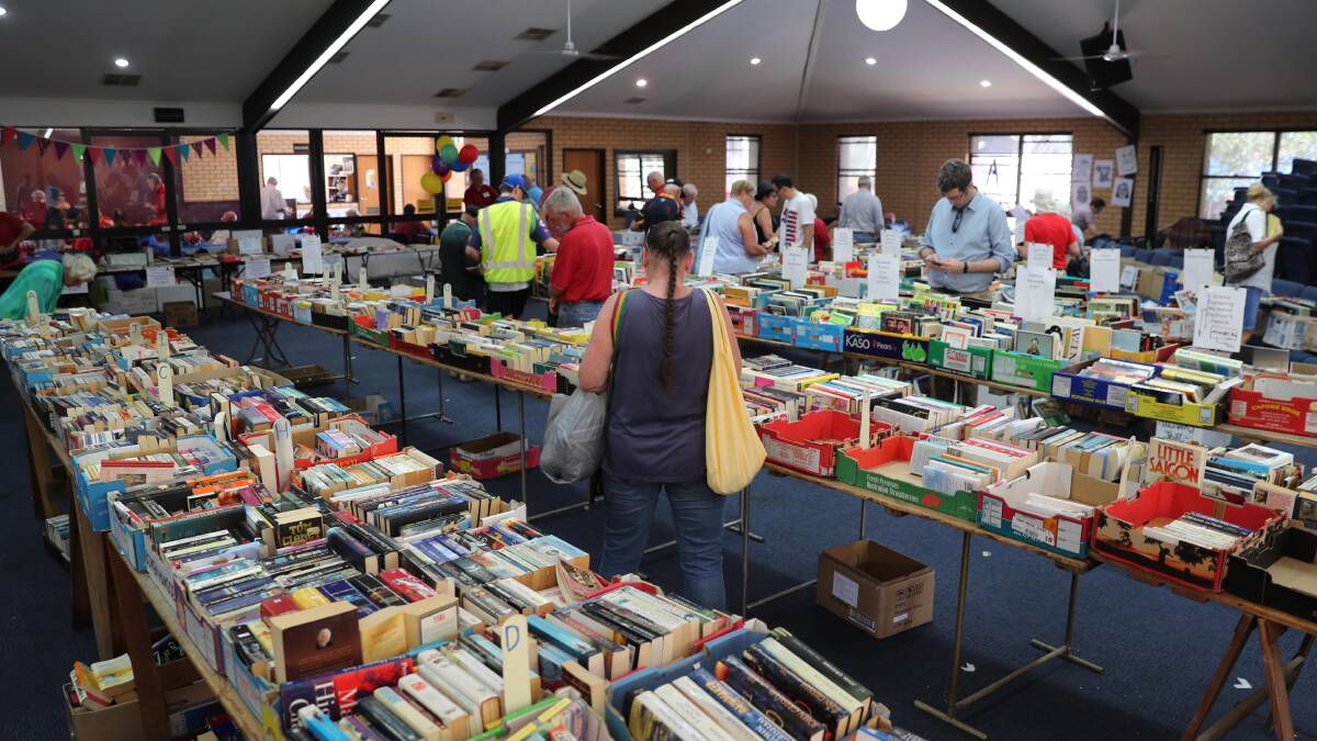 Last year's Monster Garage Sale at the Wagga Baptist Church.