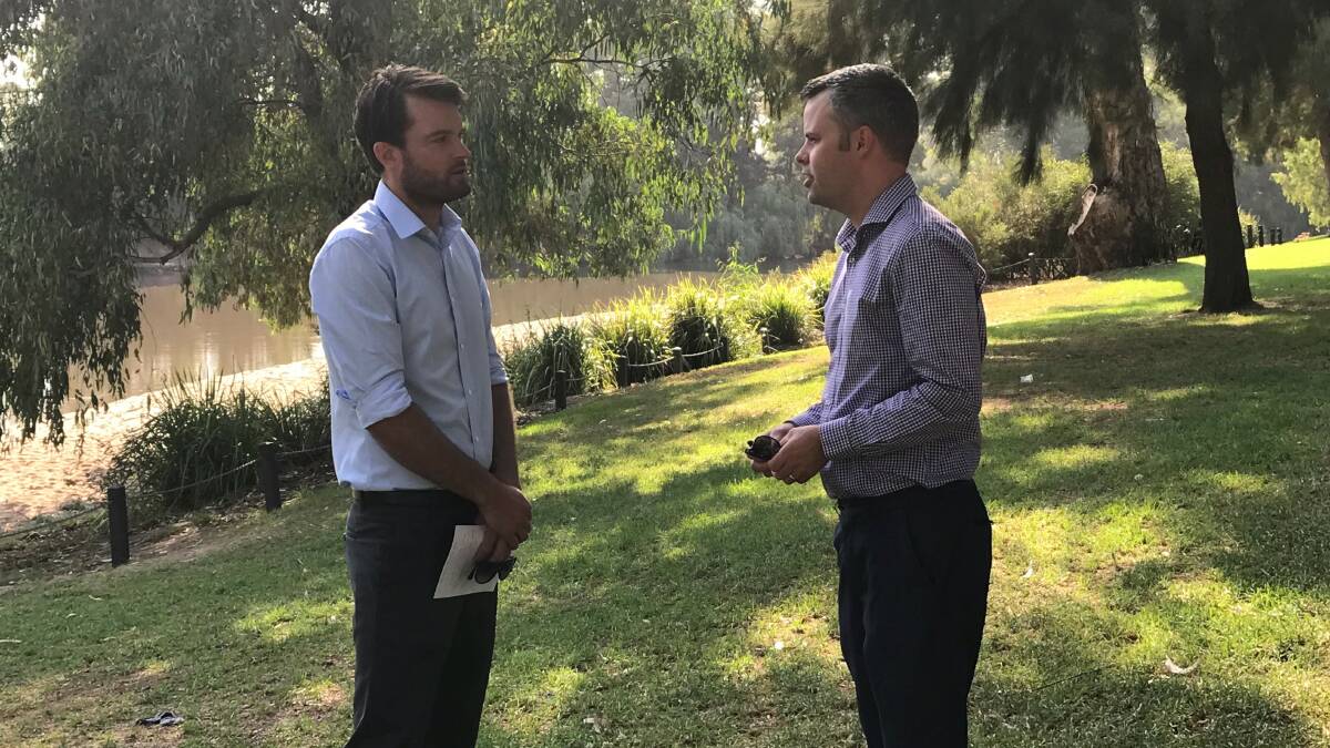 CAMPAIGNING: Richie Robinson of Destination Riverina Murray is working alongside Matt Holt of Wagga City Council to give Wagga the best shot at a booming tourism industry. Photo: Jessica McLaughlin