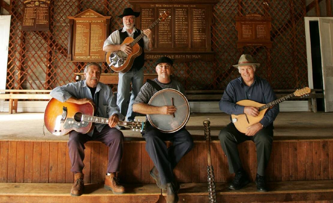 JAM SESH: The Tin Shed Rattlers are one of many sounds reverberating through the walls of Downside Hall during the monthly Bush Dances. 