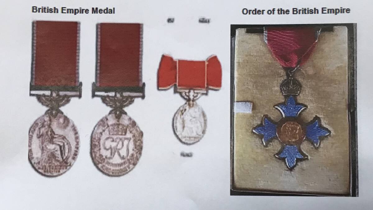The stolen medals look like those pictured above.
