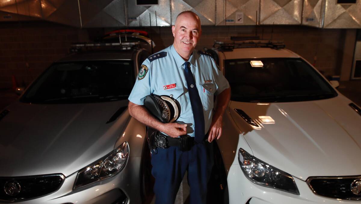 DEDICATED: Peter McLay is celebrating 33 years in the NSW Police Force, currently in the role of Inspector at Wagga Police Station. Picture: Les Smith