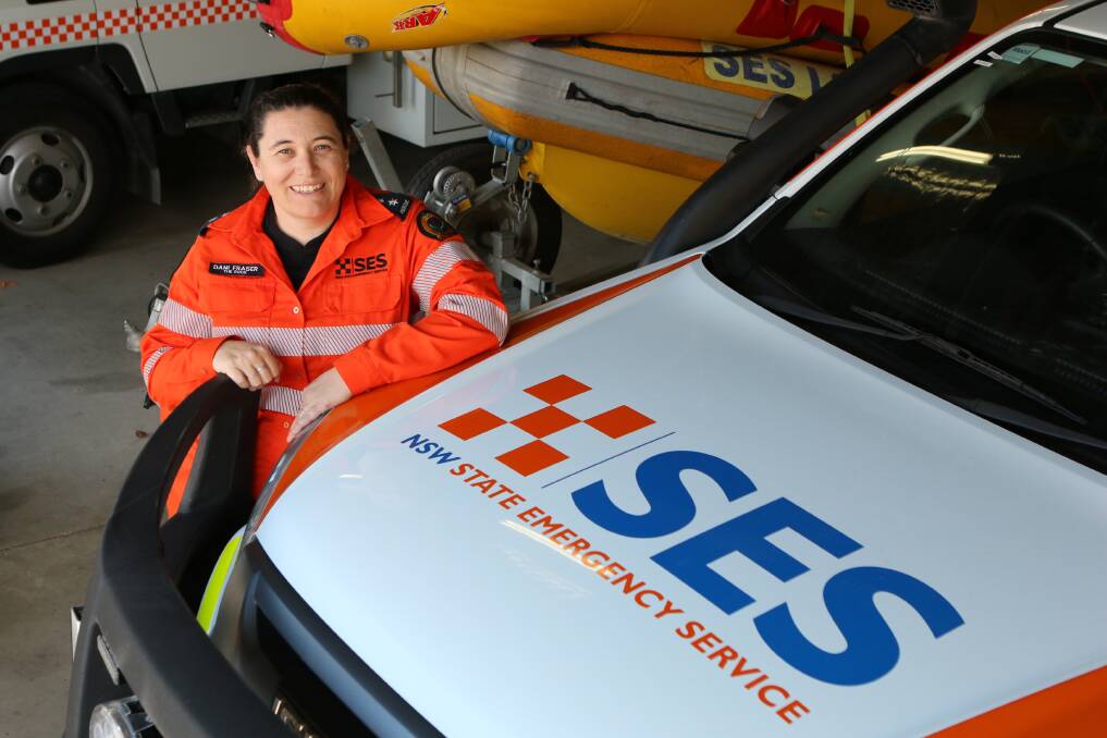 Danni Fraser has been a member of the NSW SES since 2013. Picture: Brett Koschel