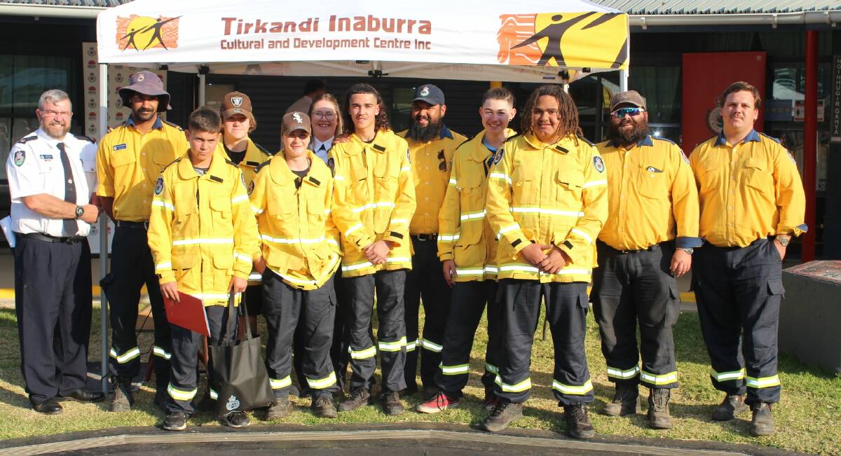 The Tirkandi Inaburra Cultural and Development Centre's students complete their three-day cadet program with the NSW RFS. Picture: NSW Rural Fire Service - MIA District
