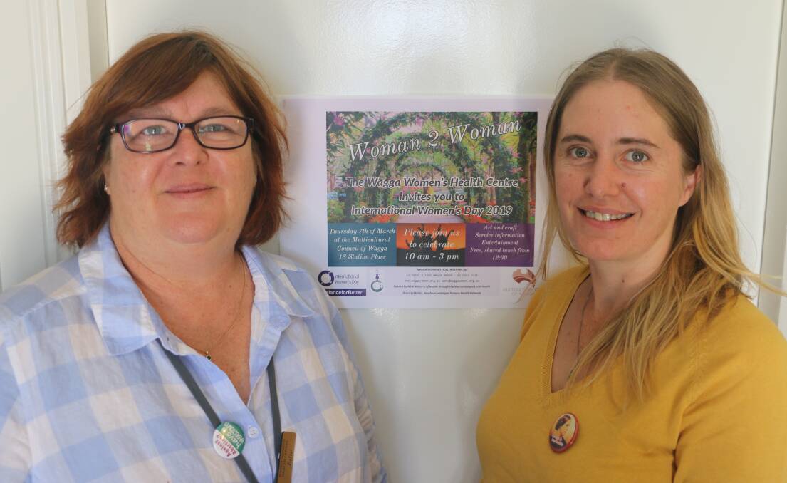 Julie Mecham and Claire Kendall of Wagga Women's Health Centre. Picture: Jessica McLaughlin