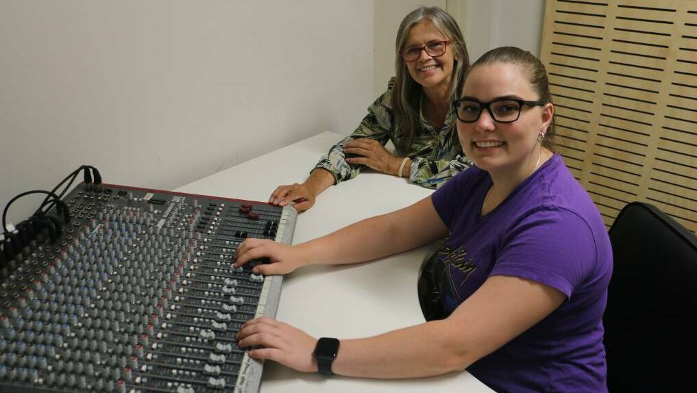 PRESS PLAY: Cheryl Cartwright and Tara Jensen as they prepared for the Song Sisters program earlier this year. Picture: Jessica McLaughlin