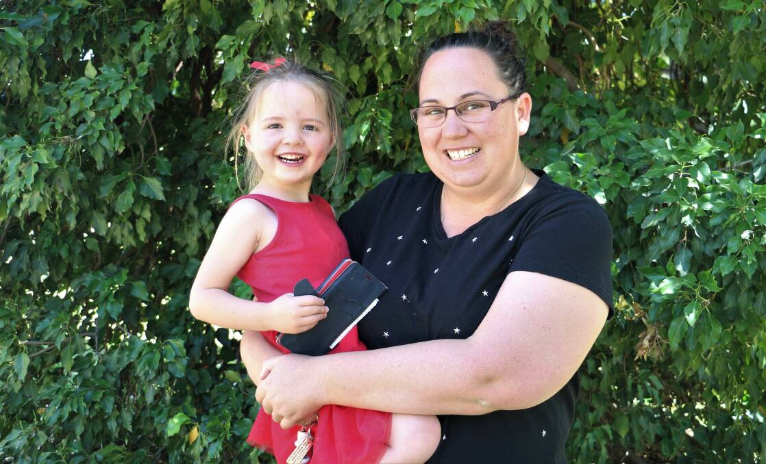 FAMILY SUPPORT: Megan Gaffney with her 4 year old daughter, Lily. Picture: Jessica McLaughlin