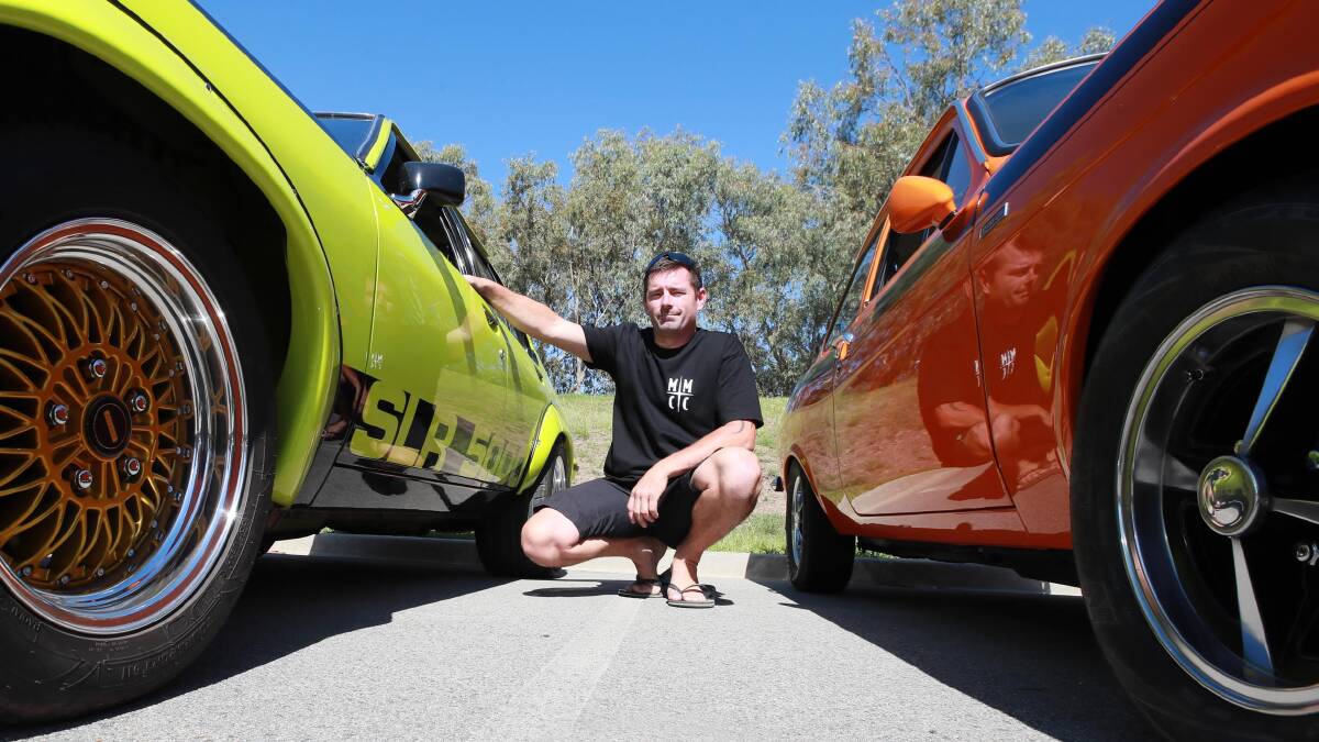 Damo Nye and his Holden Torana SLR 5000. Picture: Les Smith