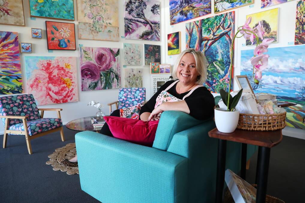 Maggie Deall is beyond excited to see her dream of opening an art gallery become a reality. Picture: Emma Hillier